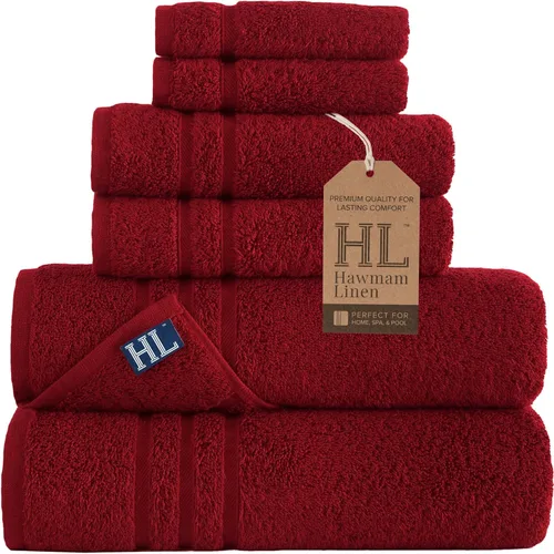Miniatura 60 de Juego de 6 toallas de baño negras para baño, algodón turco original, suave, absorbente y de primera calidad, 2 toallas de baño, 2 manos y 2 toallas