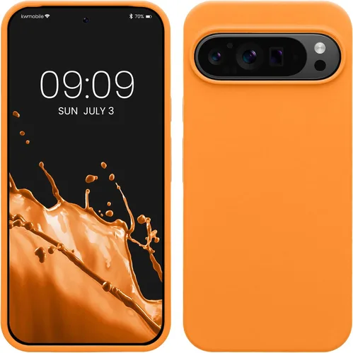 Miniatura 16 de kwmobile Funda Compatible con Google Pixel 6 Pro - Funda de Teléfono de Silicona TPU con Acabado Suave - Azul Caribe