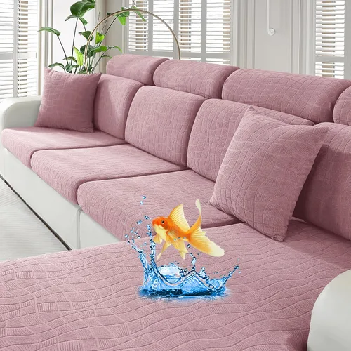Miniatura 25 de MAXIJIN Fundas impermeables para cojín de sofá Fundas elásticas para asiento de sofá Fundas lavables, Fundas seccionales para cojines de exterior