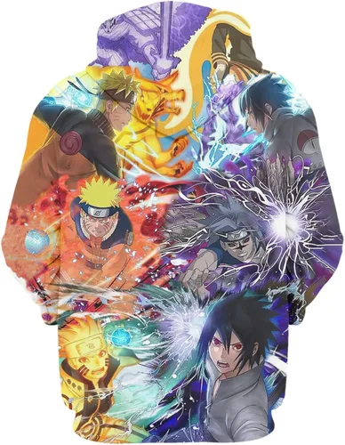 Miniatura 2 de Wankele Sudadera con capucha para hombre de anime con estampado 3D de dibujos animados, para cosplay, unisex, talla D-XXL, D