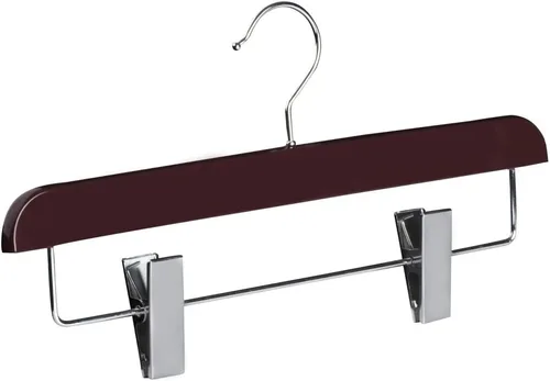 Miniatura 27 de Abs - Perchas de plástico para pantalones, perfectas para faldas, pantalones, pantalones de vestir, jeans y más, juego de 5 unidades, color dorado