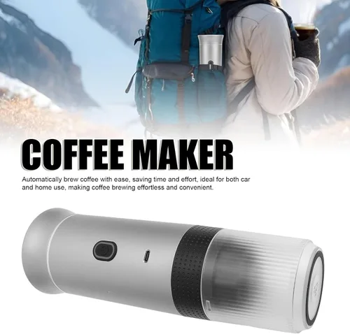 Miniatura 2 de Bewinner Cafetera de café espresso portátil para viajes, cafeteras eléctricas de 12 V para camping, cafetera automática para autocaravana
