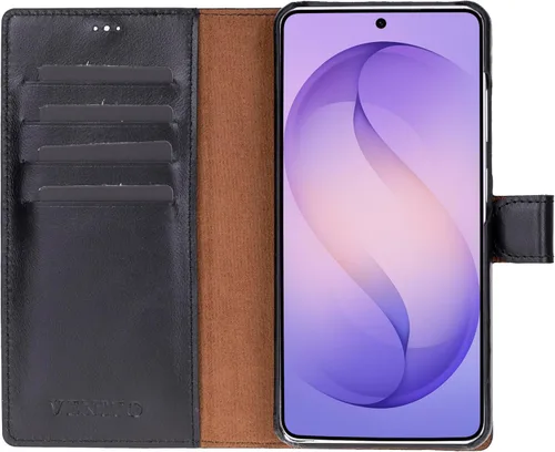 Miniatura 47 de Venito Florence - Funda de piel compatible con Samsung Galaxy S9, extra segura con bloqueo RFID, cartera desmontable para teléfono (gris decolorado)