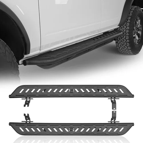 Miniatura 11 de u-Box Bronco - Barra de estribo lateral para estribo, rieles deslizantes compatibles con Ford Bronco de 4 puertas 2021 2022 2023 2024 2025 2026