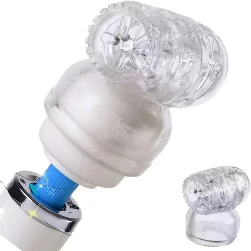 Miniatura 4 de GURECOD Accesorio de masajeador y accesorio de masaje, cubierta de cabeza de silicona transparente para masajeador