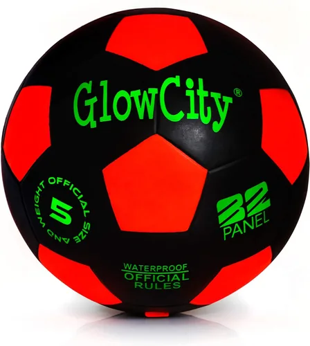 Miniatura 10 de GlowCity Balón de fútbol que brilla en la oscuridad - Tamaños 3, 4, 5 para niños, adolescentes y adultos - Balón de fútbol que se ilumina con 2