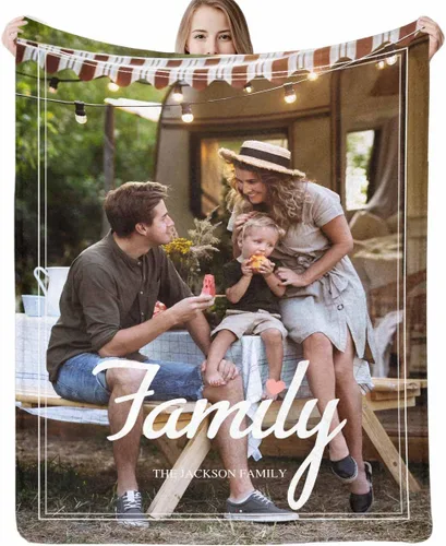 Miniatura 13 de Manta personalizada con texto y 14 fotos, manta familiar de Navidad personalizada para cumpleaños, San Valentín, regalos conmemorativos hecha