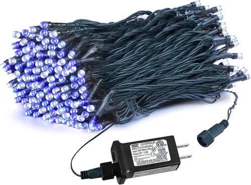 Miniatura 14 de weillsnow Luces de Halloween Moradas y Naranjas, 200 LED 66 Pies con Enchufe Luces de Cadena de Halloween Impermeables, 8 Modos con Memoria