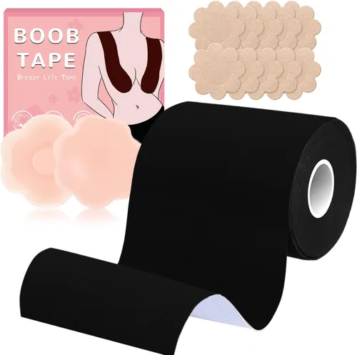 Miniatura 19 de Cinta Bob para levantamiento de senos, Boobytape para levantamiento de senos de tamaño grande, cinta de pecho de 3 pulgadas para rollo de senos