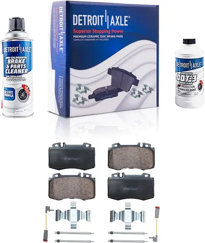 Miniatura 48 de Detroit Axle - Pastillas de freno traseras para Mercedes-Benz C230 C240 C280 C320 C350 CLK320 CLK350 CLK430 E300 E320 E420 E430 SLK350, pastillas