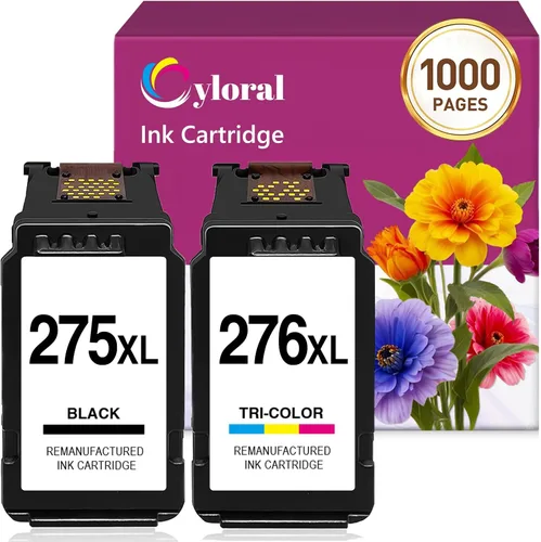 275XL 276XL para Canon 275 y 276 Cartuchos de tinta para Canon TS3700 Cartuchos de tinta Pixma TS3722 TS3720 TS3500 TS3520 TS3522 TR4700 TR4720