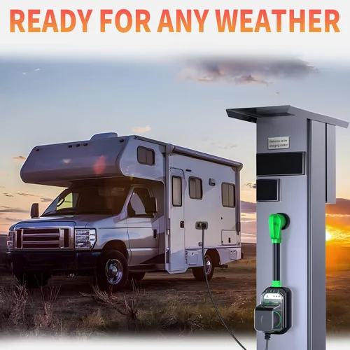 Miniatura 7 de GEARGO Protectores contra sobretensiones RV de 30 amperios, 12000 julios, analizador de circuitos de RV, protección contra sobretensiones IP68
