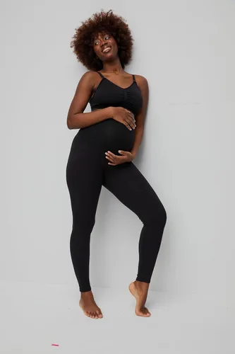 Miniatura 4 de Motherhood Maternity Women's Essential Stretch Secret Fit Over the Belly Leggings Full Length & Crop Length XS-3X 1 & 2 Packs