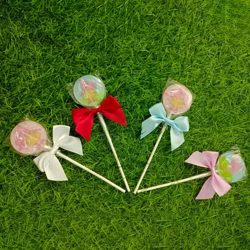 Miniatura 6 de Juego de 25 lazos de cinta de satén prehechos con almohadillas de gel adhesivas para bolsas de golosinas, bolsas de regalo, bolsas de dulces de Negro