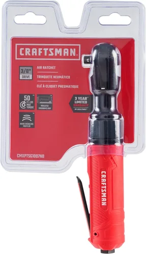 Miniatura 10 de CRAFTSMAN Llave de trinquete neumática de 3/8 pulgadas, par máximo 50 ft-lbs, mango aislado, interruptor de fácil acceso, 4.4 SCFM a 90 PSI