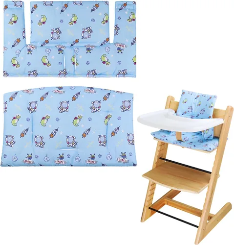 Miniatura 10 de Cojín para Silla Alta, Suave y Cómodo para Cojín de Silla Alta Tripp Trapp, el Conjunto de Cojines para Tripp Trapp lo Hace Más Seguro y Más Cómodo