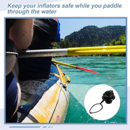 Miniatura 6 de Soaoo Inflatable Boat Air Valve Inflatable Boat Replacement Spiral Air Plugs One Way Inflation Replacement Screw for Raft Kayak Canoe Airbed Dinghy