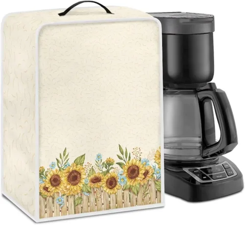 Miniatura 18 de DISNIMO Cubierta antipolvo para cafetera de mariposa azul, fundas para máquina de hacer café de cocina con mango superior, cubierta
