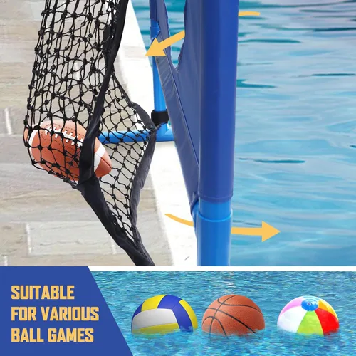Miniatura 3 de Juego de fútbol de piscina con diseño de dos agujeros, adecuado para deportes acuáticos con múltiples pelotas