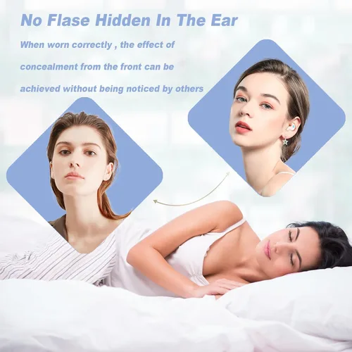Miniatura 5 de Xmenha Auriculares invisibles inalámbricos Bluetooth para dormir pequeños auriculares para dormir de lado