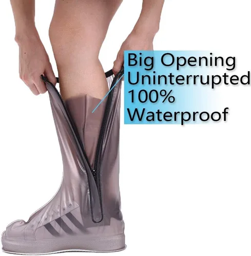 Miniatura 2 de Funda impermeable para botas, repetible y duradera, anti-esquí, protector de pierna de 17 pulgadas, protector de pierna de alta portátil, transporte