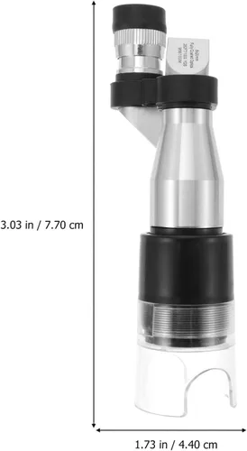 Miniatura 4 de ULTECHNOVO Telescopio monocular compacto, microscopio de bolsillo, Mini lupa monocular de mano, telescopios portátiles de bolsillo Mono-Scope