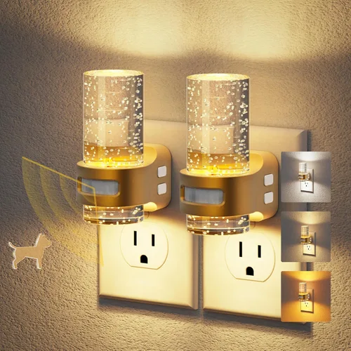 Miniatura 40 de JandCase Luz Nocturna de Vela, Luces Nocturnas que se Enchufan a la Pared, Blanco Suave 3000K, Brillo Ajustable 0-100LM, Sensor de Anochecer a