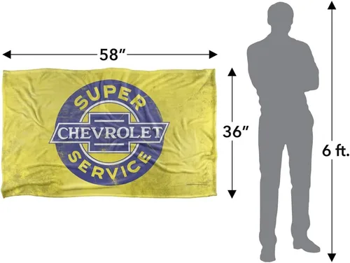 Miniatura 5 de Manta Chevrolet, 36 x 58 pulgadas, súper suave al tacto sedoso
