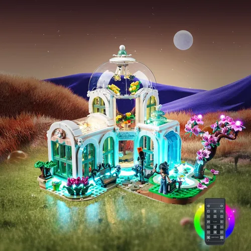 Miniatura 5 de BrickBling Luz LED compatible con Lego Friends 41757 Botanical Garden Building (sin modelo, solo luces), kit de iluminación de versión de control