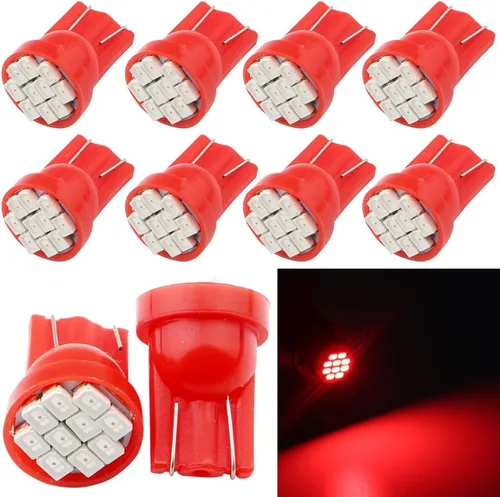 Miniatura 8 de Grandview Super brillante 80 lúmenes T10 cuña 194 168 2825 175 192 W5W azul alta potencia 1206 10-SMD luces LED bombilla placa interior mapa cúpula