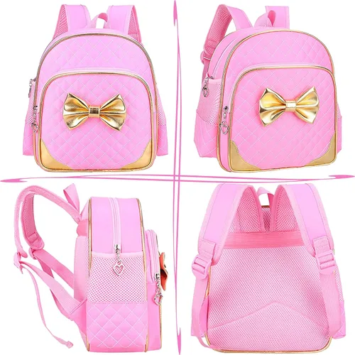 Miniatura 4 de Mochila preescolar para niños pequeños, para jardín de infantes, 11 pulgadas, color rosa