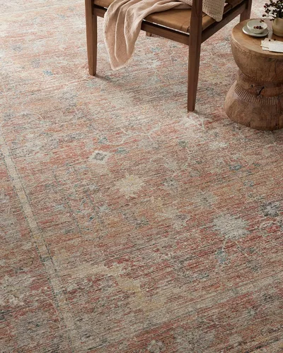 Miniatura 5 de Loloi Magnolia Home by Joanna Gaines Millie Collection MIE-04, tapete de 7 pies 10 pulgadas x 10 pies, 0.25 pulgadas de altura, atardecer/multi