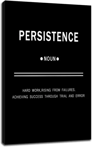 Miniatura 12 de Motivational Wall Art 1% Better Every Day Quote Framed Canvas Poster Inspirational Wall Decor for Office Gym Study Room Small Size Growth Mindset