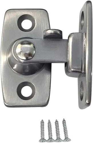 Miniatura 19 de QCAA Barra de obturador/pestillo de puerta de latón macizo, 7/8" x 2-3/32", latón pulido, paquete de 2, fabricado en Taiwán