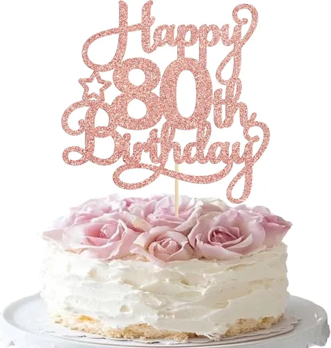 Miniatura 21 de 1 paquete de decoración de pastel de feliz 15 cumpleaños, topper de pastel dorado con purpurina Mis Quince 15, saludos a 15 años, adorno de pastel