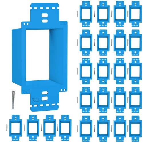 Miniatura 7 de BWP Paquete de 1 Extensor de Caja de Toma Eléctrica de 1 Banda - Extensor de Caja Eléctrica con 2 Tornillos - Extensor de Caja de Toma de Banda Única