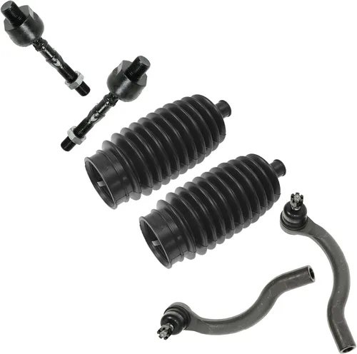 Miniatura 38 de TRQ Kit de dirección interior y exterior para lado del conductor y del pasajero delantero, con cremallera de dirección y fuelle de piñón compatible