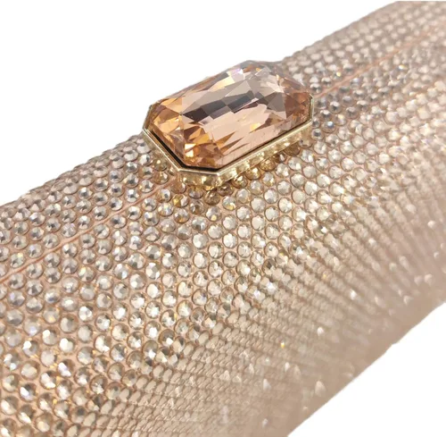 Miniatura 5 de Boutique De FGG Elegantes bolsas de noche de cristal para mujer caja de fiesta formal bolso de mano para boda diamantes de imitación bolso de novia