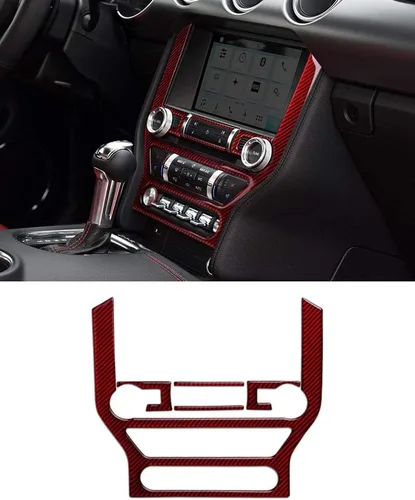 Miniatura 3 de GZXinWei, calcomanías de fibra de carbono para auto, calcomanías para panel de control central