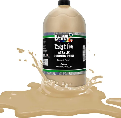 Miniatura 25 de POURING MASTERS Pintura Acrílica Roja Carmesí Lista para Verter - Premium de 8 Onzas Premezclada a Base de Agua - para Lienzo, Madera, Papel, Rojo