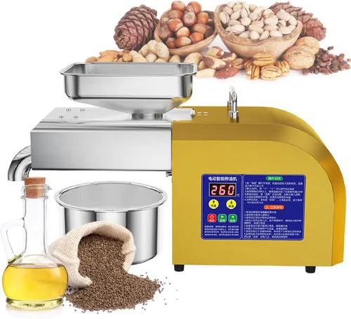 Máquina de prensa de aceite, fabricación automática de aceite, extractor de aceites eléctricos para prensado en frío y caliente, fabricante de