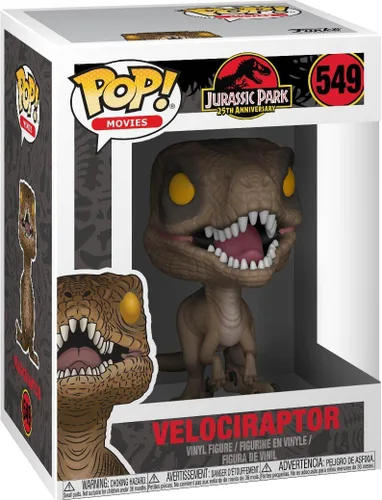 Miniatura 3 de Funko POP Jurassic Park - Figura de vinilo de Velociraptor Pop! (paquete con funda protectora compatible con Pop Box), multicolor, 3.75 pulgadas