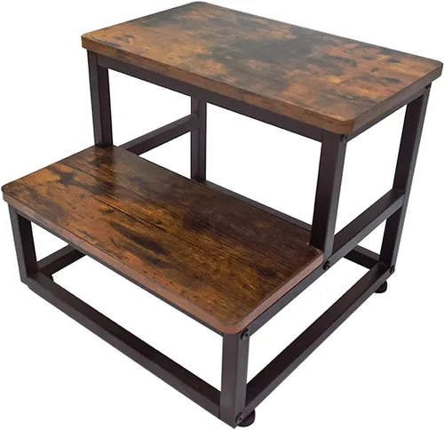 Miniatura 14 de YAKANJ Taburete Escalón, Taburete Escalón de Madera Resistente para Adultos Niños Pequeños, Taburete de Pie Resistente y Estable para Cocina Baño
