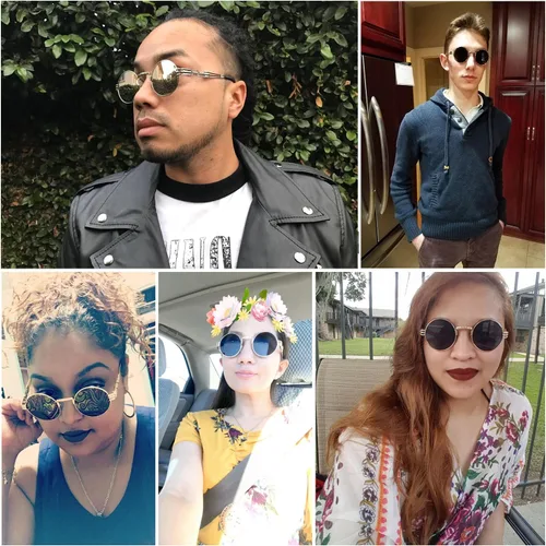 Miniatura 7 de Dollger Gafas de sol redondas Steampunk con marco de metal