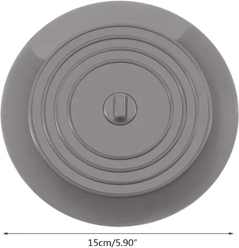Miniatura 7 de VIGOR PATH Juego de 2 tapones de silicona para bañera – Tapones de fregadero de 5.9 pulgadas – Cubiertas planas de drenaje de bañera, captador