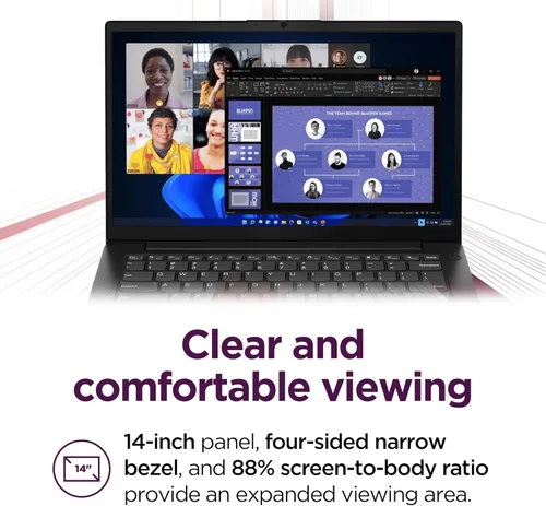 Miniatura 7 de Lenovo 14 G4 - Laptop para negocios - Intel Core i7-13620H - Pantalla FHD de 14" - 8 GB de RAM (actualizable a 16 GB) - Almacenamiento de 256 GB