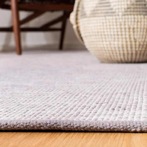Miniatura 5 de SAFAVIEH Montauk Collection - Alfombra de pasillo, 2 pies 3 pulgadas x 8 pies, color plateado, tejido plano de algodón, ideal para zonas de alto
