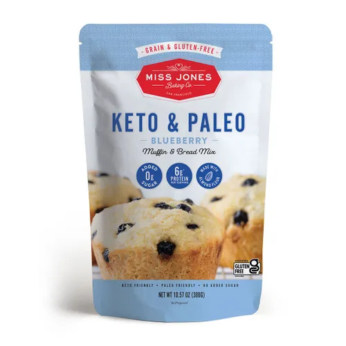 Miniatura 12 de Miss Jones Baking. Mezcla para Brownie Keto, sin azúcar añadida, naturalmente dulces, postres y golosinas. - Adecuadas para diabéticos, dietas