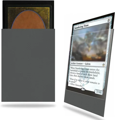Miniatura 17 de Fabmaker - Juego de 200 fundas negras para tarjetas, fundas estándar resistentes MTG mate, acabado trasero mate, barajado perfecto, protege todas