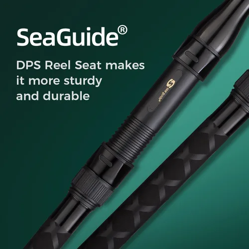 Miniatura 3 de Fibra de carbono Surf Rod Saltwater Surf Spinning caña de pescar con Seaguide Reel Seat